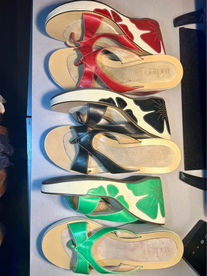 3 Pairs Indigo by Clarks Women’s Wedge Sandals (Sizes 9.5 & 10) - photo 3