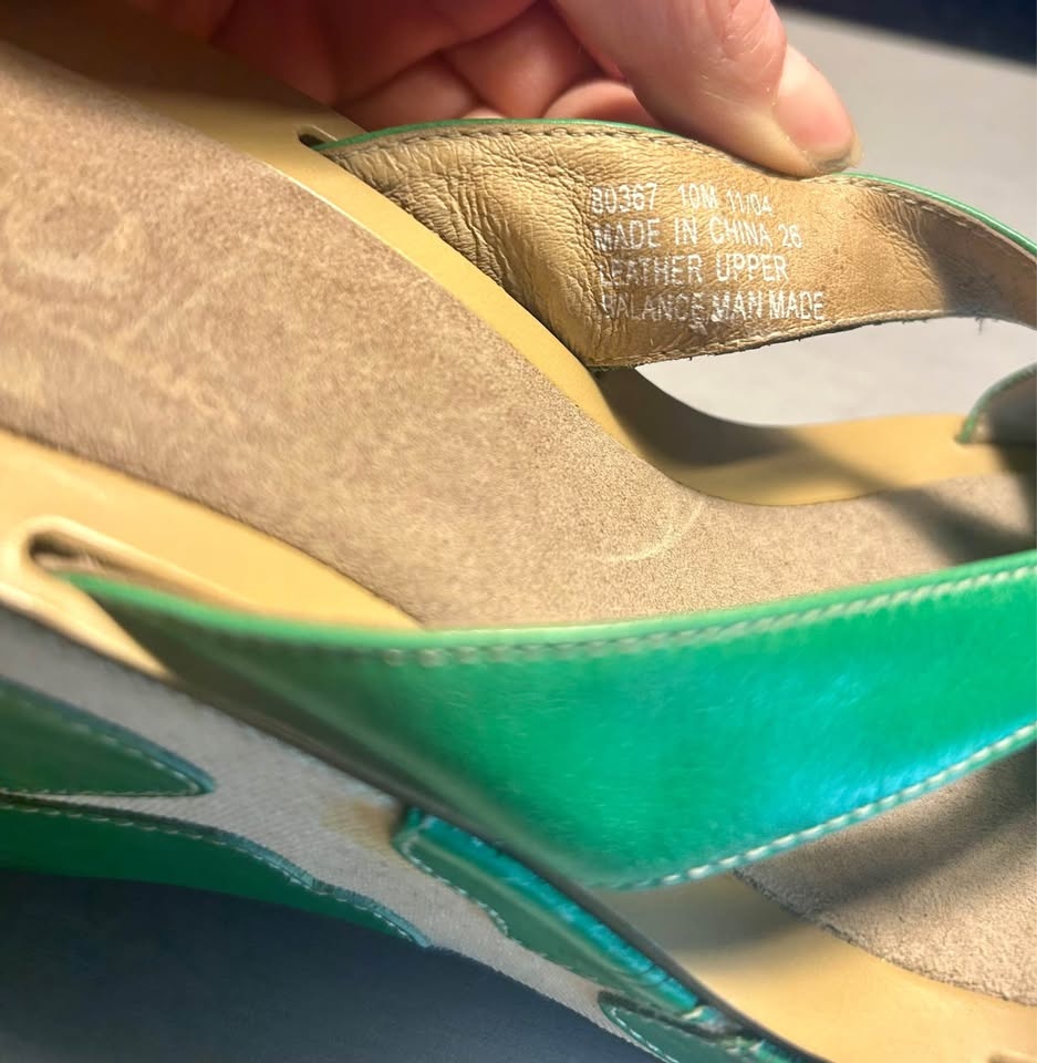 Indigo by Clarks Green Wedge Sandals – Women’s Size 10 - photo 4