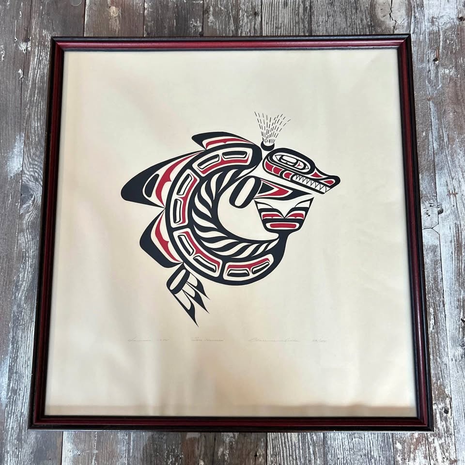 Clarence A. Wells "Sea Monster" 1974 Signed Limited Edition Prin
