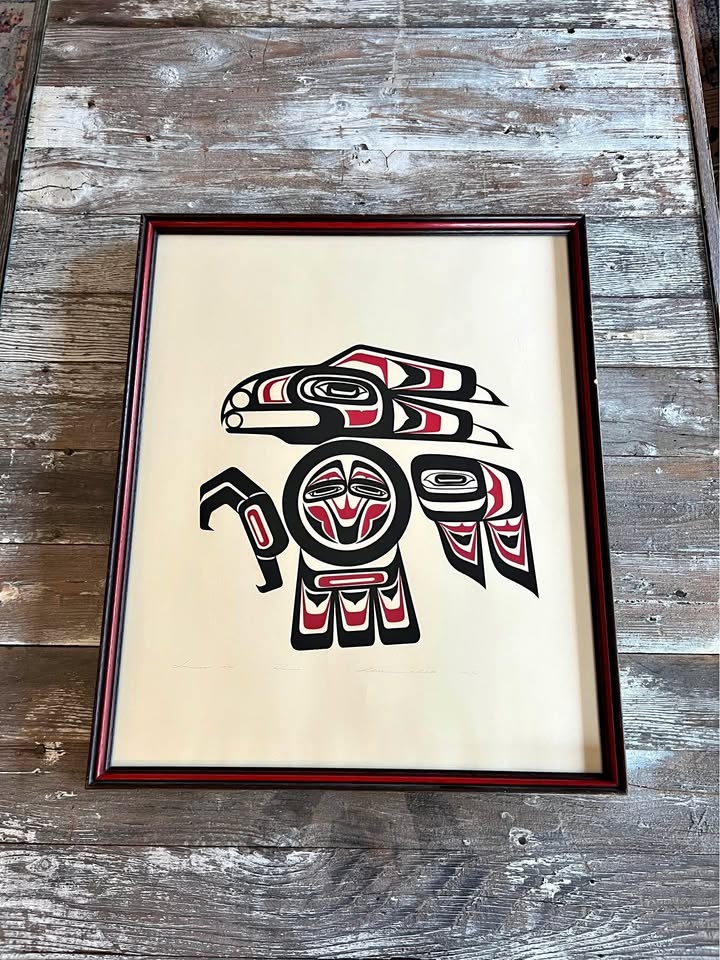 Clarence A. Wells “Raven” — 1974 Artist Proof — Signed Indigenou