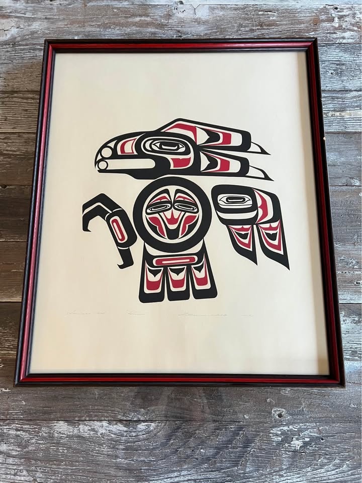 Clarence A. Wells “Raven” — 1974 Artist Proof — Signed Indigenou - photo 2