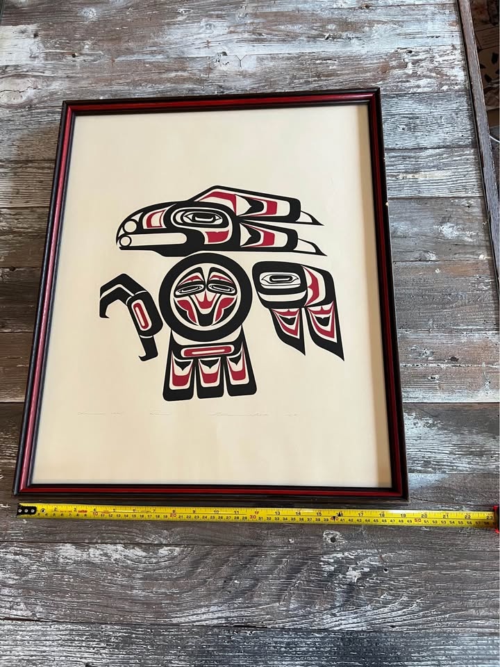 Clarence A. Wells “Raven” — 1974 Artist Proof — Signed Indigenou - photo 3