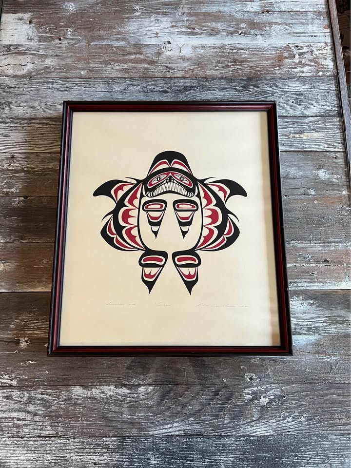 Clarence A. Wells "Swan" – 1974 Serigraph (Framed) - photo 2