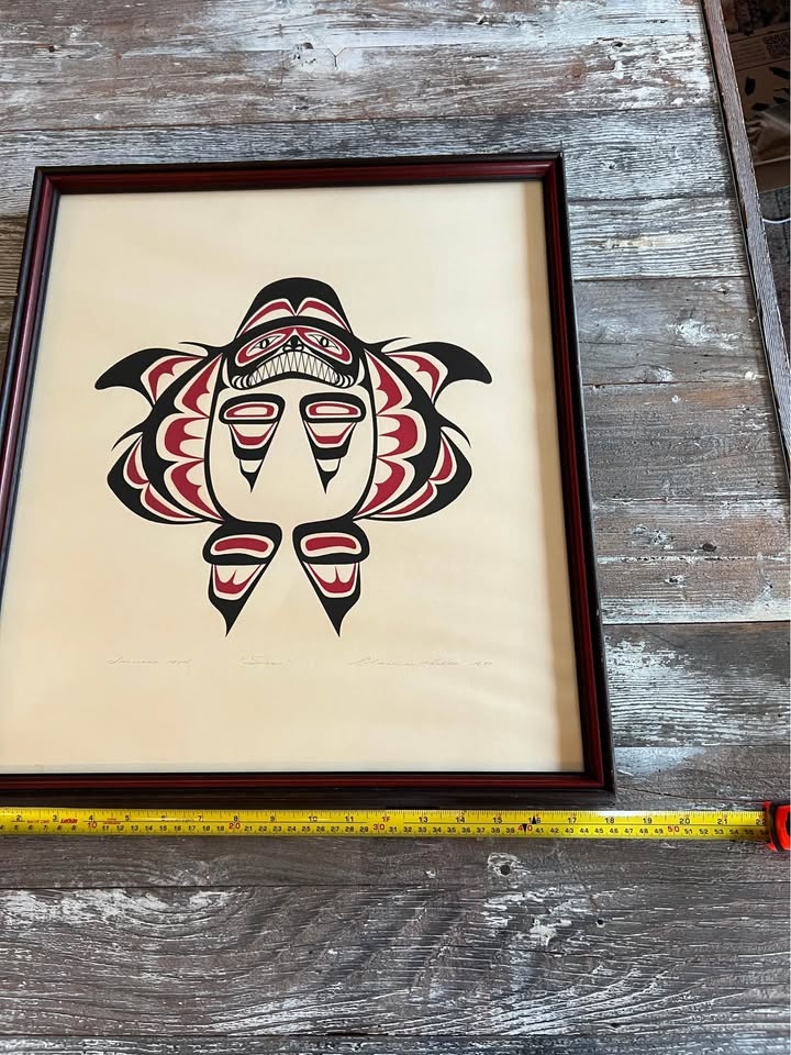 Clarence A. Wells "Swan" – 1974 Serigraph (Framed) - photo 4