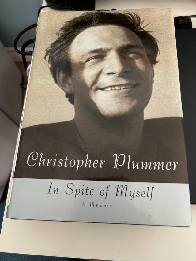 Christopher Plummer - In Spite Of Myself - Signed Memoir