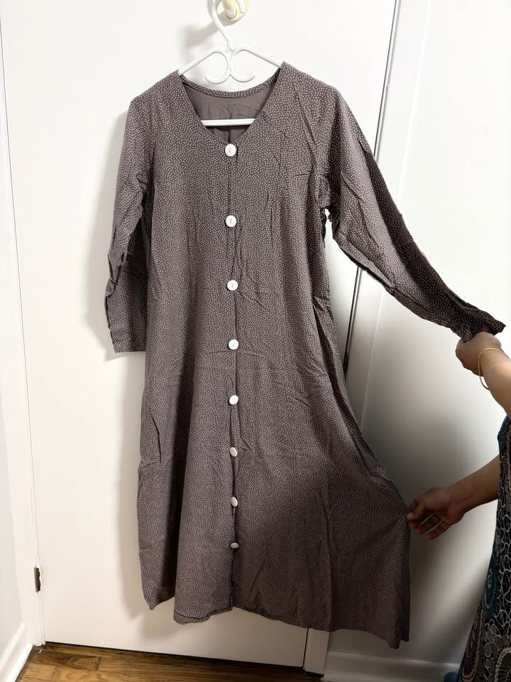 Polka Dot Button Front Maxi Dress - size XL - photo 3