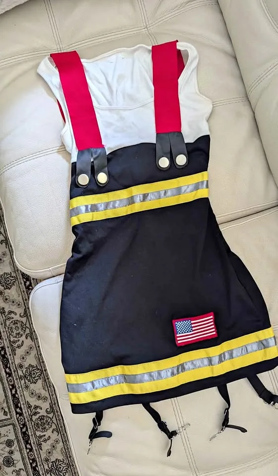 Vintage Leg Avenue Firefighter Halloween Costume thumbnail