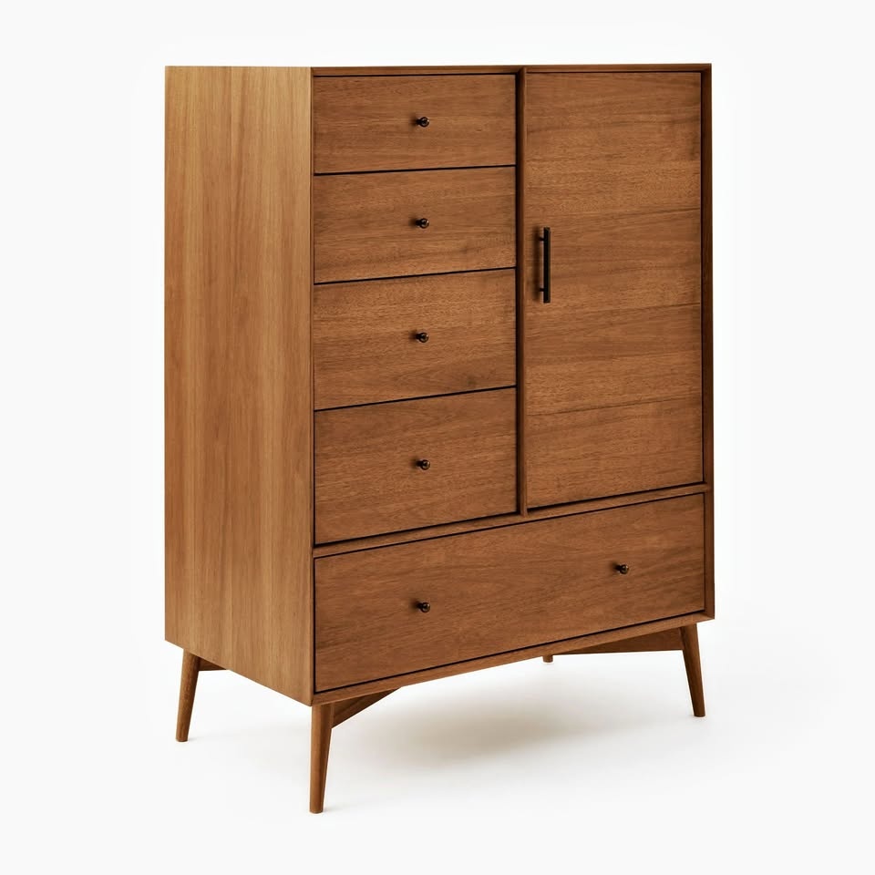 West Elm Mid-Century Chifforobe (40") - Acorn