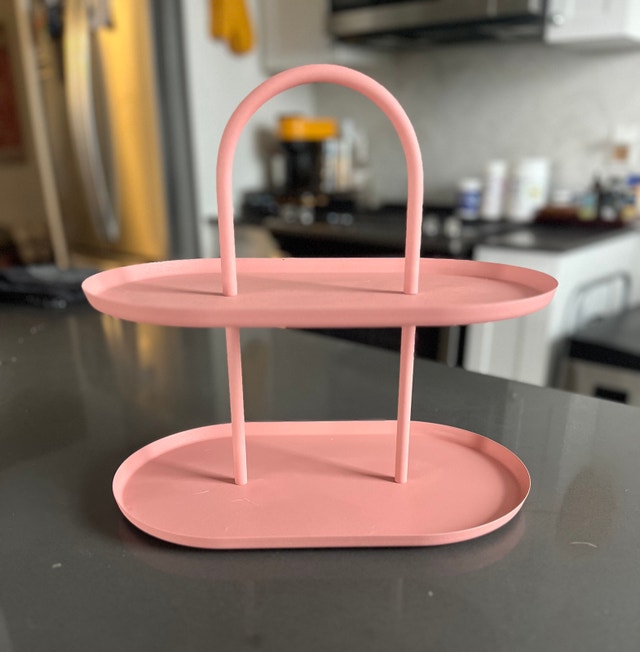 Two-Tier Metal Tray