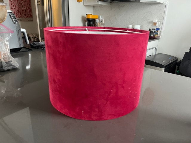 Red Velvet Lamp Shade