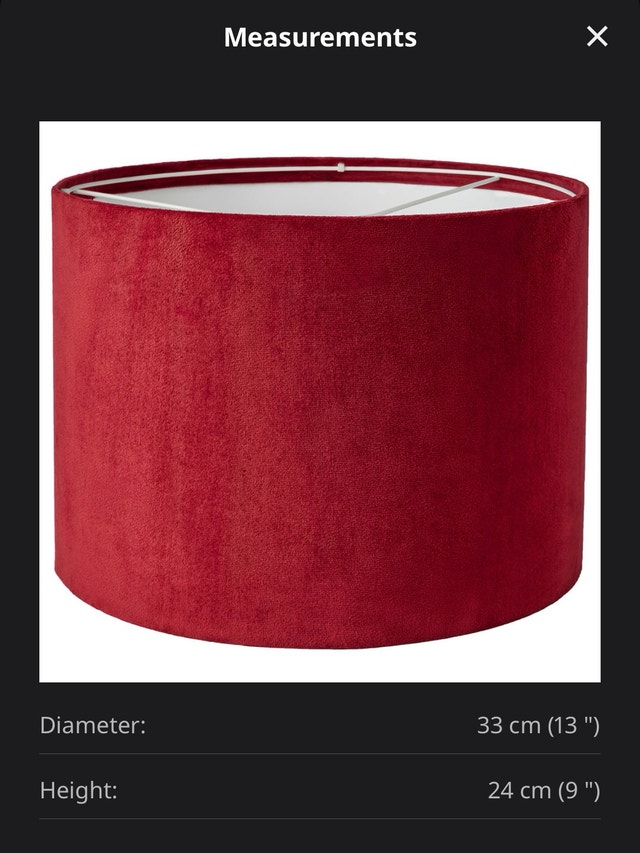 Red Velvet Lamp Shade - photo 3