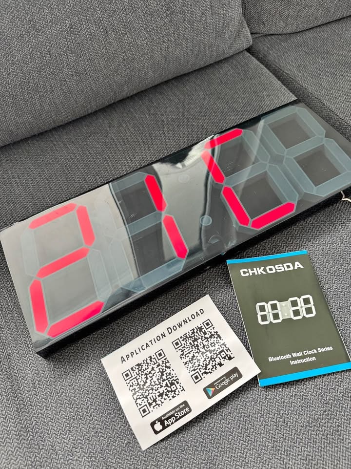 Digital Wall Clock - Bluetooth LED