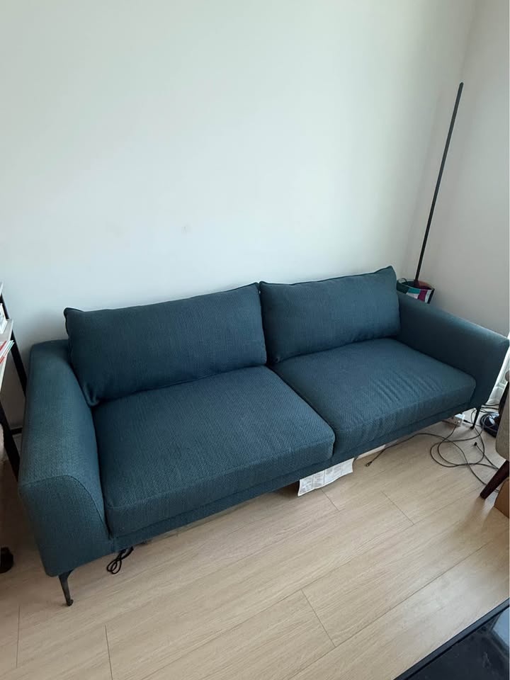 Structube Barron 3-Seater Sofa in Teal - photo 2
