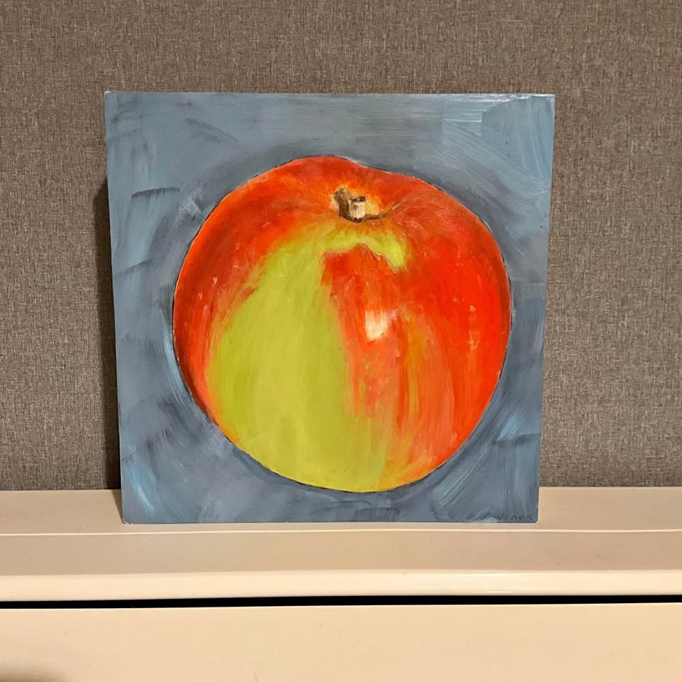 Original Emily Vines Apple Painting 2018