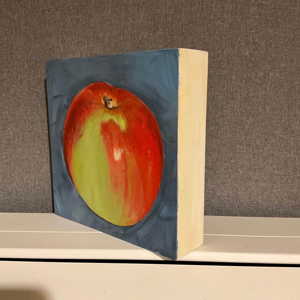 Original Emily Vines Apple Painting 2018 - photo 2