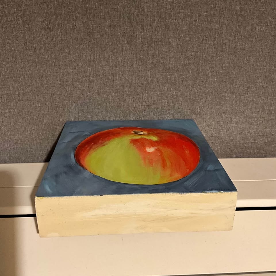 Original Emily Vines Apple Painting 2018 - photo 3