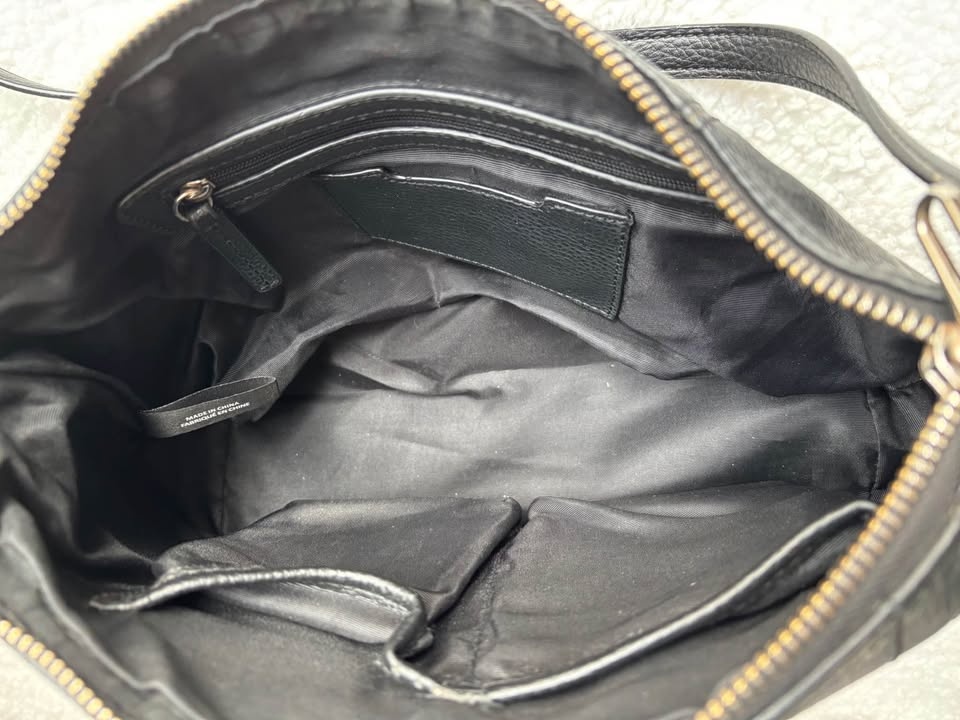 Sanctuary Black Genuine Leather Crossbody Bag w/ Ring Detail - photo 5