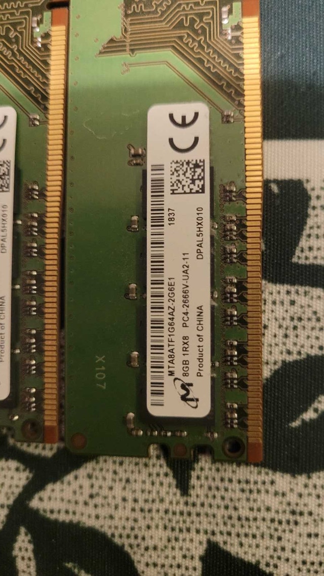 DDR4 8GB Sticks - photo 2