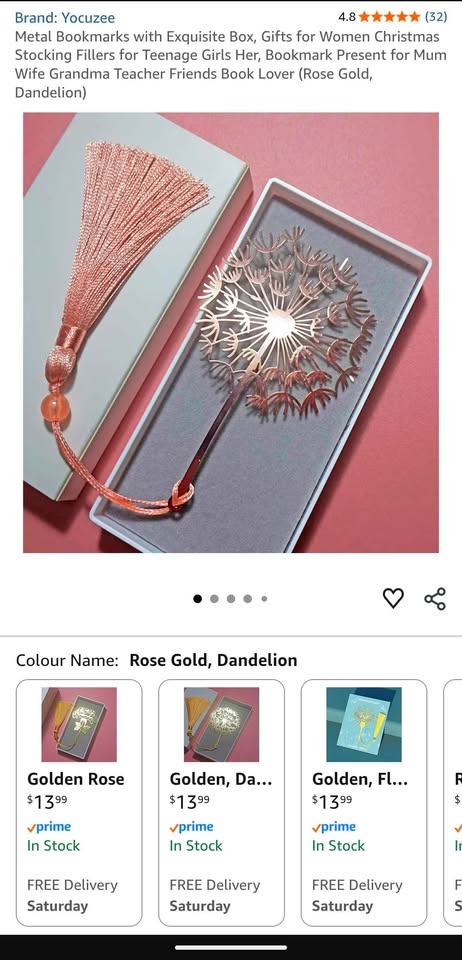 Rose Gold Copper Bookmark - photo 2