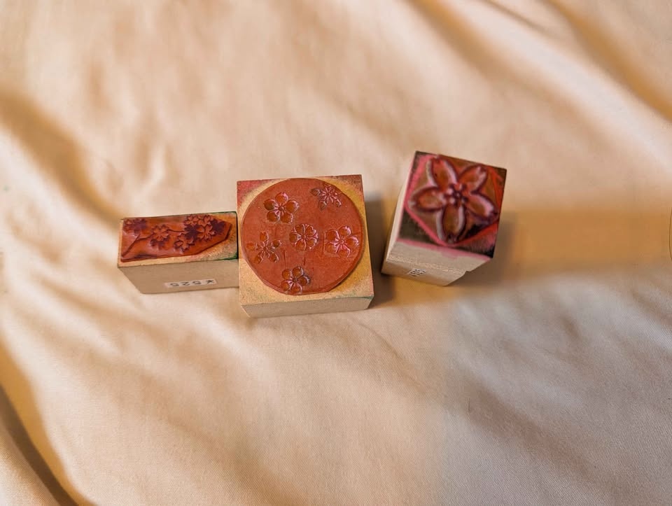 Vintage Japanese Cherry Blossom Stamps from Kyoto - photo 3
