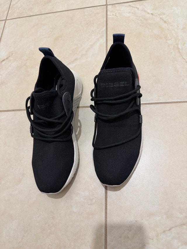 Diesel S-KB SLE FABRIC Black Men's Sneakers US 8