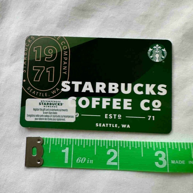 Starbucks 2023 Unregistered Gift Card - Rare 1971 Design