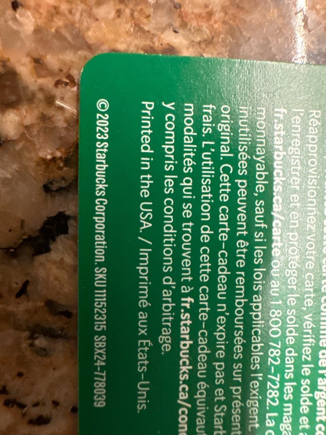 Starbucks 2023 Unregistered Gift Card - Rare 1971 Design - photo 5