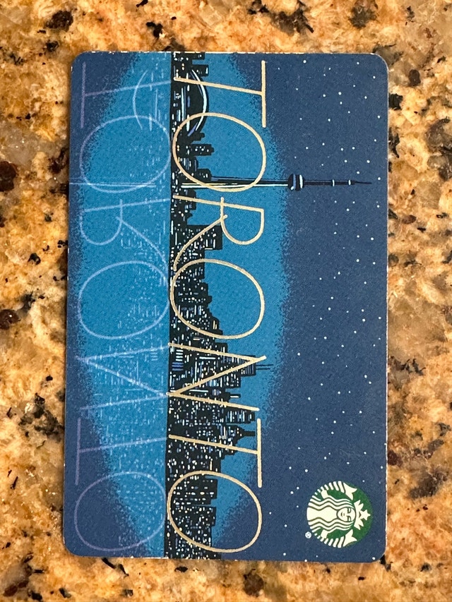 Starbucks Ultra Rare Gift Card 2019 Toronto Skyline - photo 3
