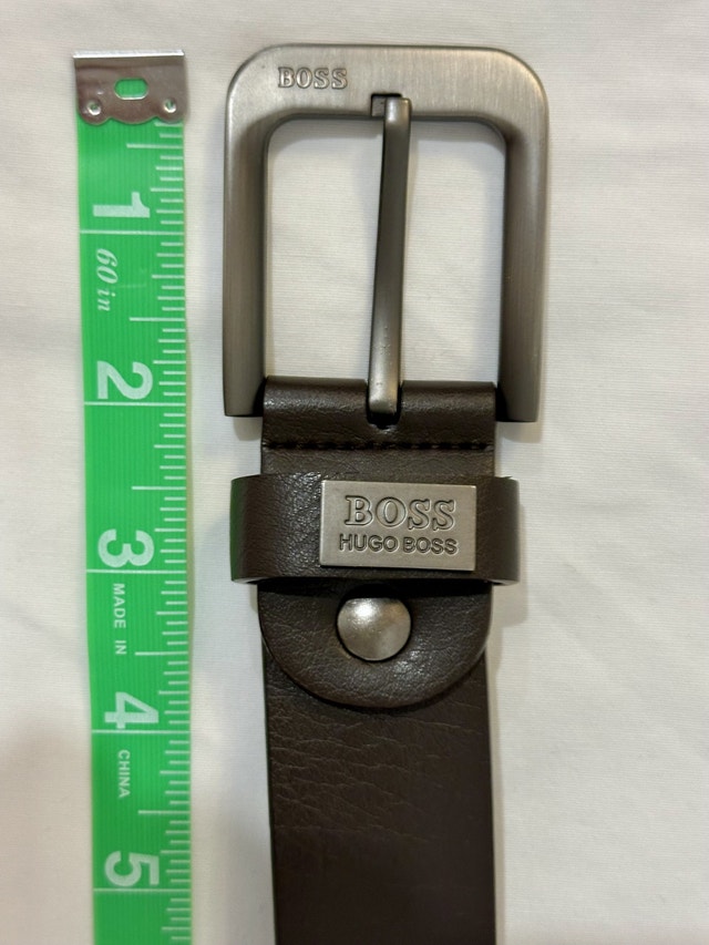 Hugo Boss Designer 47 Inch Leather Belt - Brown - photo 5