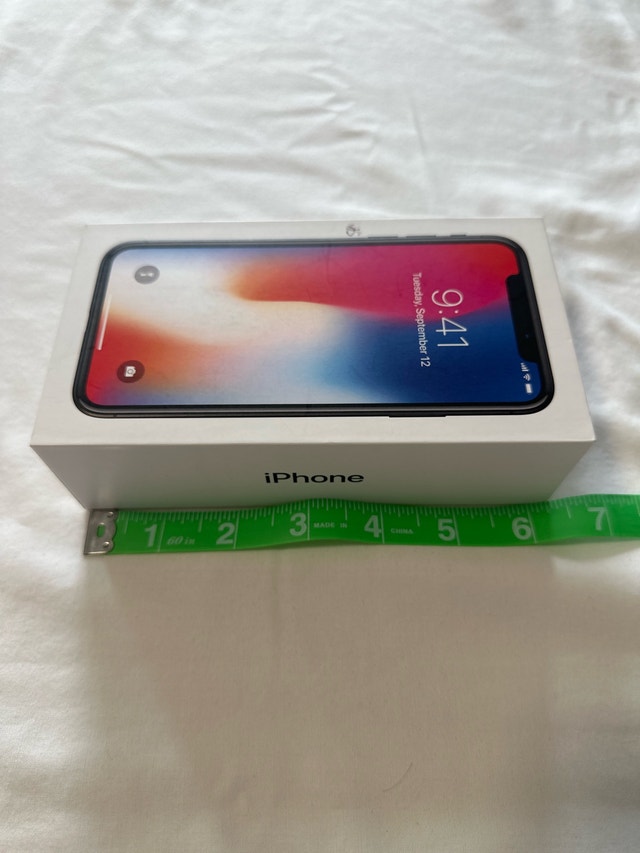 Genuine Apple iPhone X Space Grey Empty Box