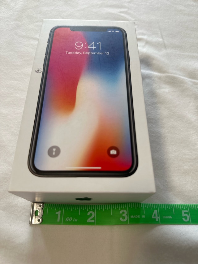 Genuine Apple iPhone X Space Grey Empty Box - photo 4