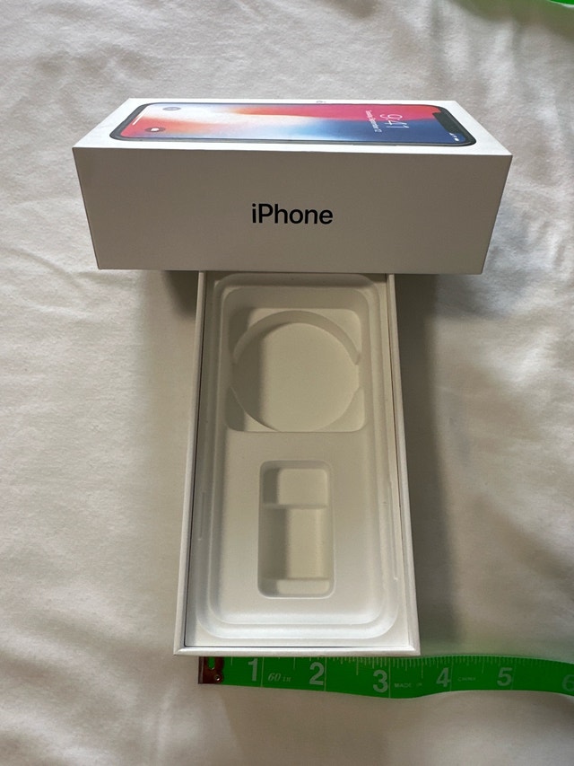 Genuine Apple iPhone X Space Grey Empty Box - photo 5