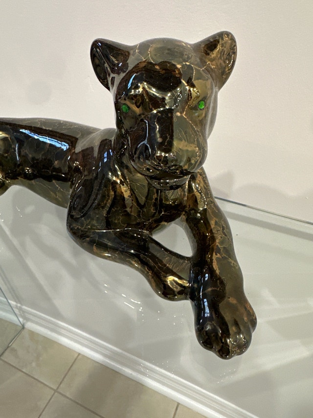 Panther Statue designer hand made piece - photo 4