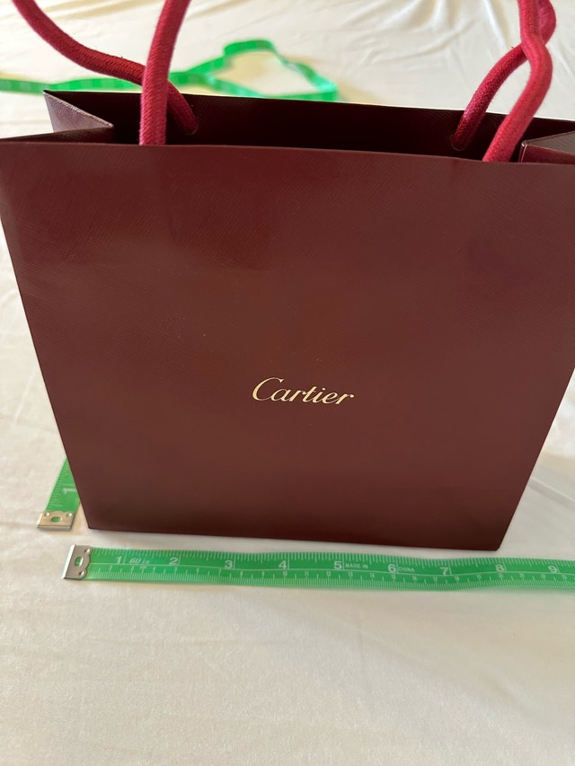 Cartier Paris Boutique Designer Paper Gift Bag - photo 4