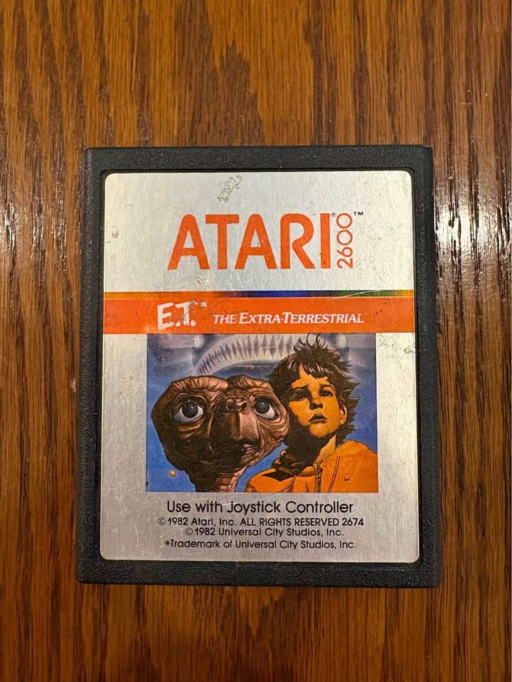 Atari 2600 E.T. The Extra-Terrestrial (1982) Cartridge