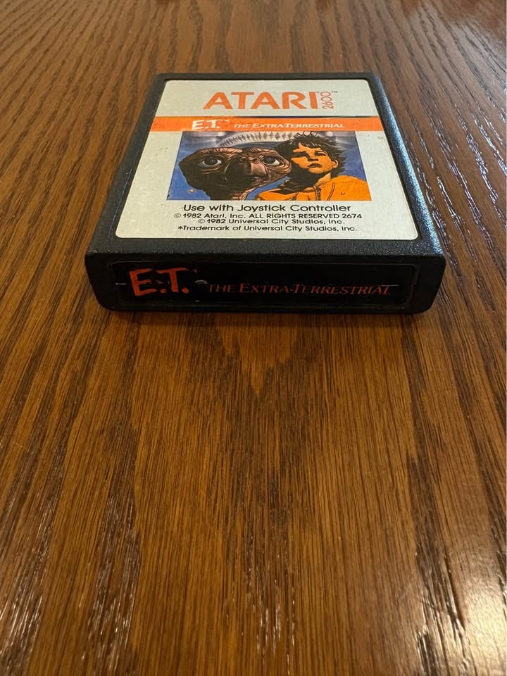 Atari 2600 E.T. The Extra-Terrestrial (1982) Cartridge - photo 2