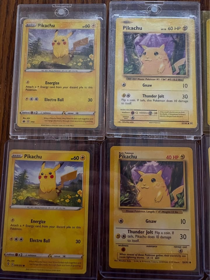 Pokémon Pikachu Card Lot – 15 Cards – Pikachu V & Raichu Holo – - photo 2