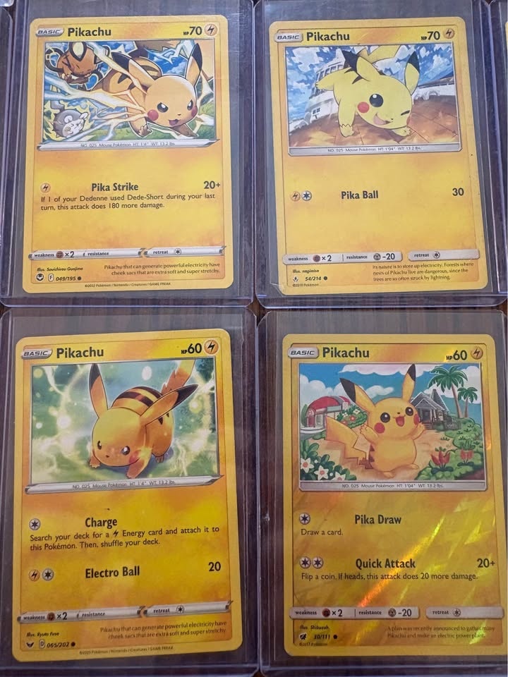 Pokémon Pikachu Card Lot – 15 Cards – Pikachu V & Raichu Holo – - photo 5