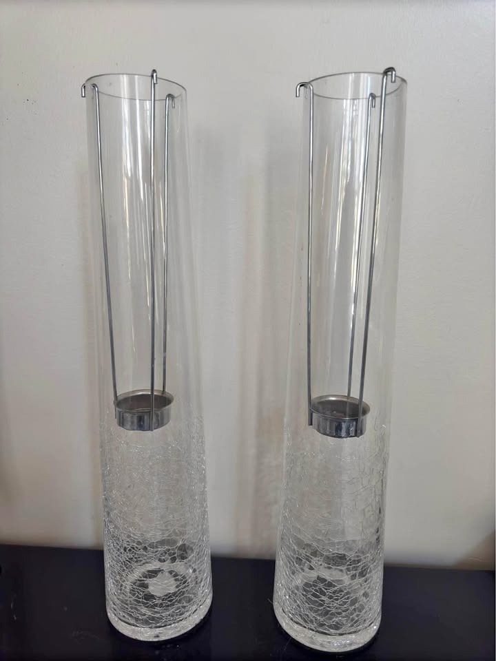Long candle holders ($10 each)