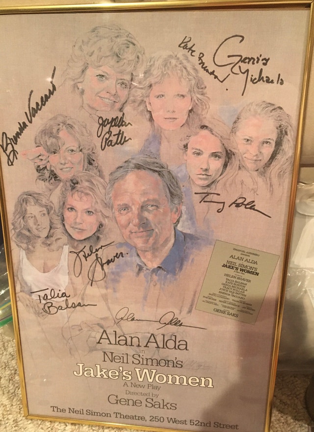 Autographed Canvas Playbill - Alan Alda