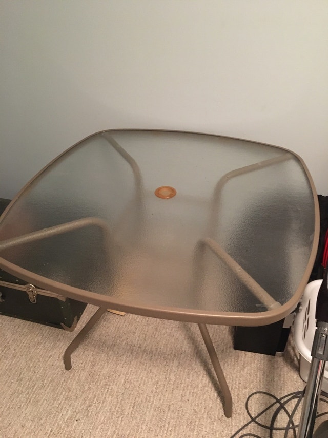 Tempered Glass Table - Indoor or Patio