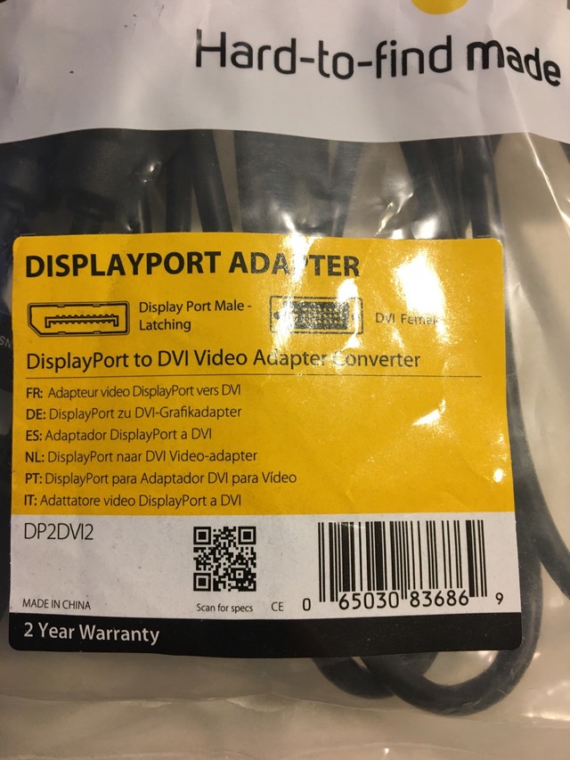StarTech DisplayPort to DVI Adapter & 7ft Cat 5e Cable - photo 2