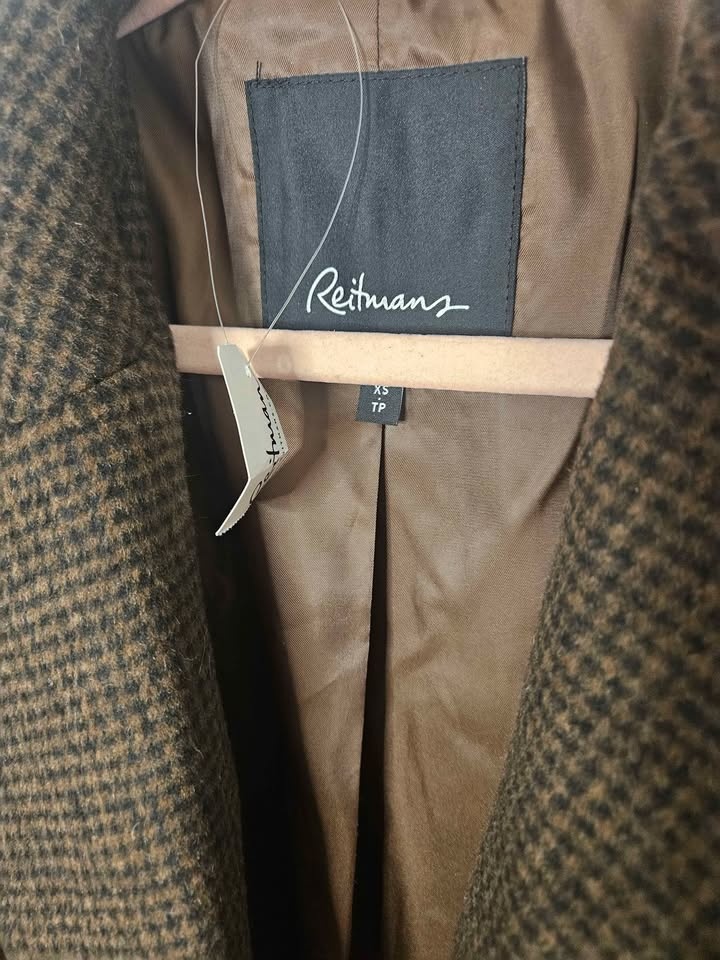 Reitmans subtle plaid trench bnwt - photo 4