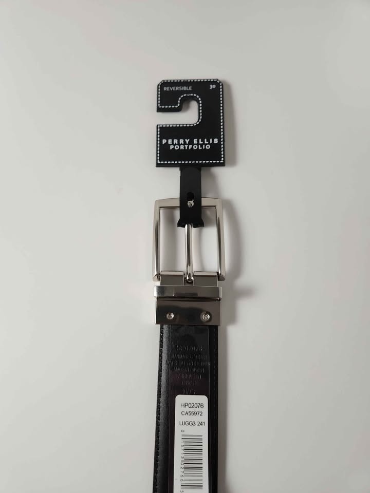 NEW Perry Ellis Portfolio Reversible Belt - Brown/Black - Size 3 - photo 3