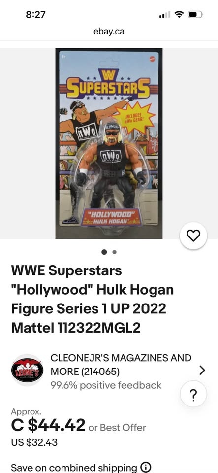 Mattel WWE Superstars Series 1 "Hollywood" Hulk Hogan Action Fig - photo 4