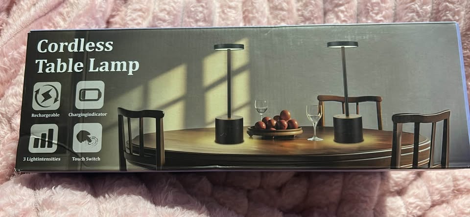 2 Pack Cordless Table Lamps Rechargeable (Black) - photo 3