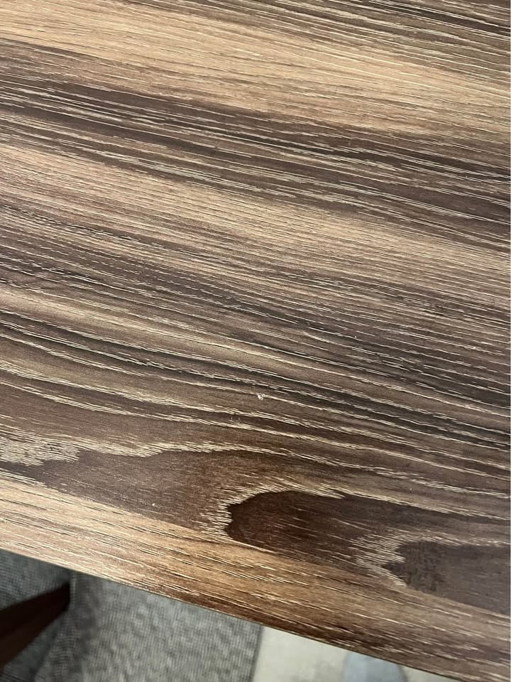 Brown Desk with Cord Management - 120cm - photo 5