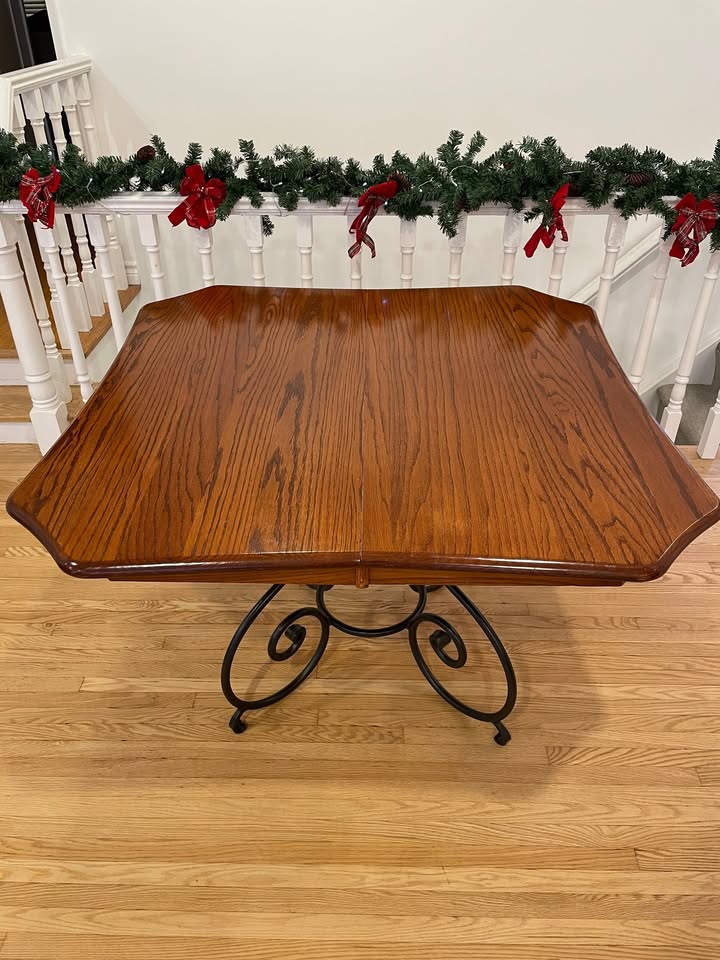 Solid Oak Extendable Dining Table - photo 3