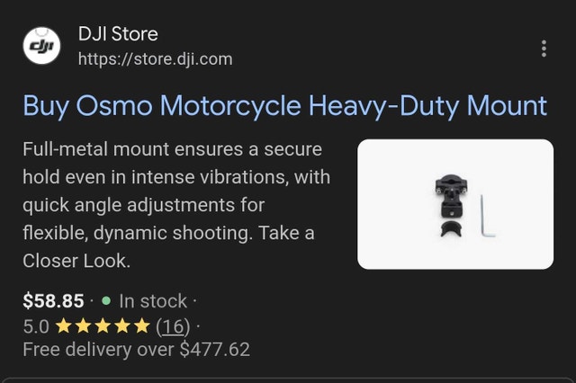 DJI Osmo Motorcycle Heavy-Duty Mount - photo 2