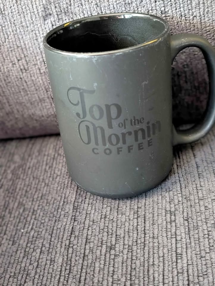 Top of the morning coffee mug